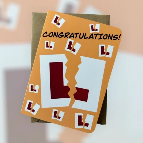 Congratulations – Passed Driving Test Card