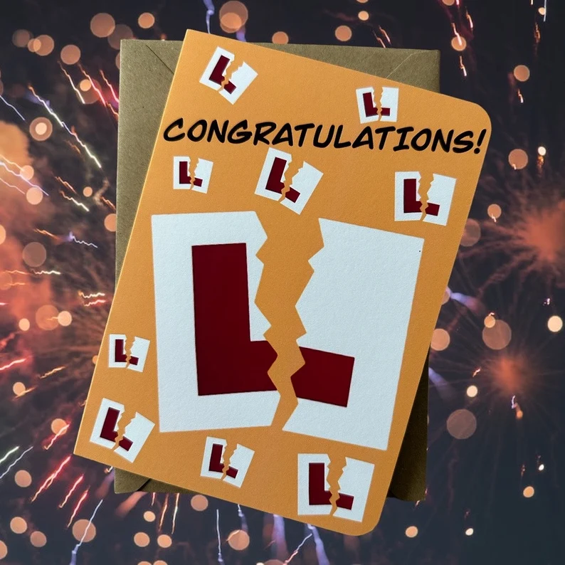 Congratulations – Passed Driving Test Card - Image 3