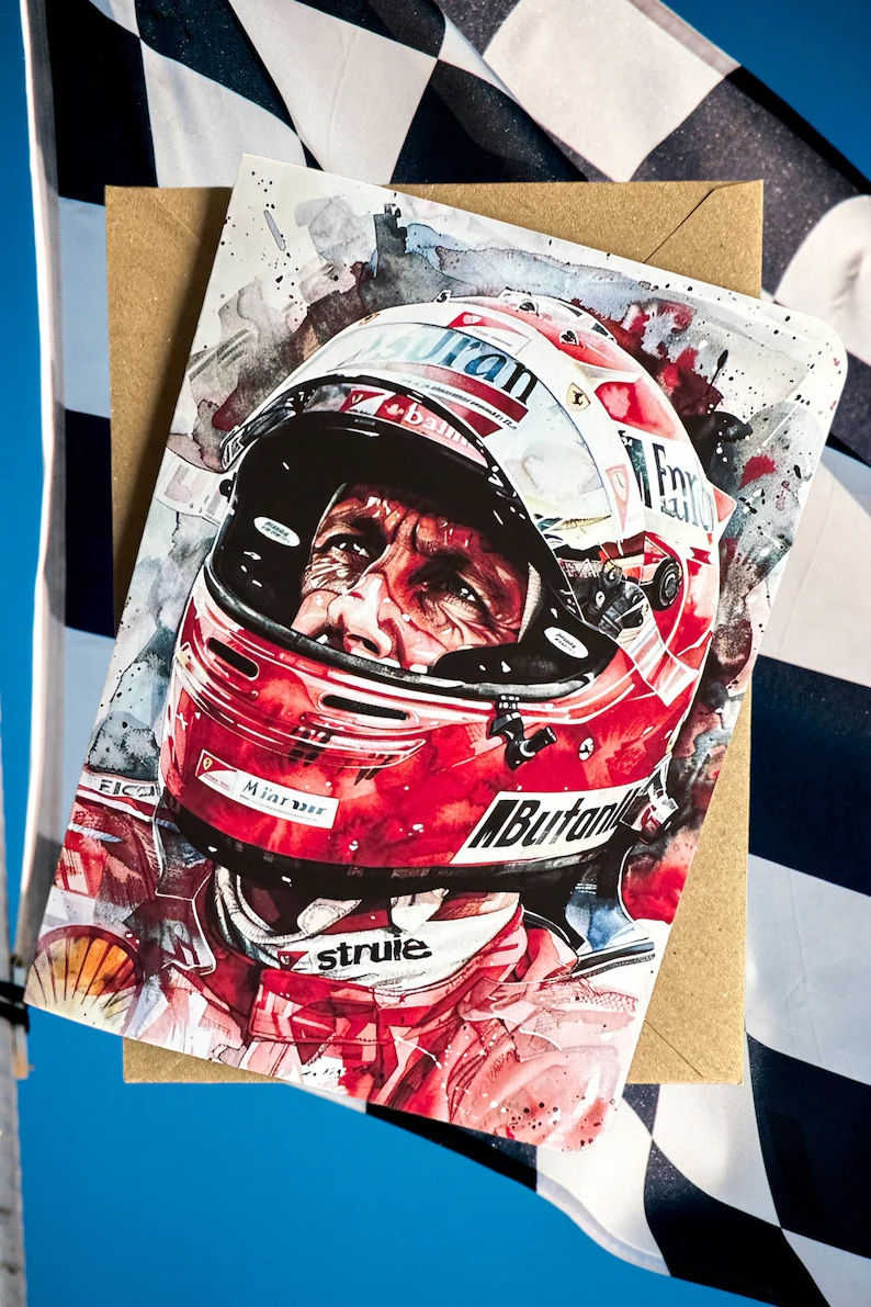 Personalised Formula One Racing Birthday Card (Schumacher-Inspired) - Image 3