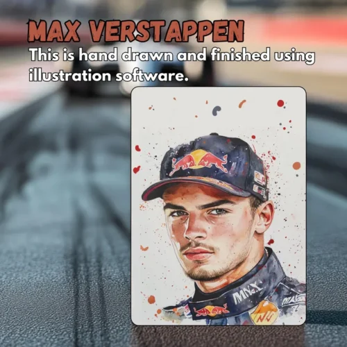 Formula One Driver Portrait Birthday Card (Racing Champion–Inspired)