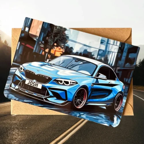 Personalised BMW M2 Birthday Card