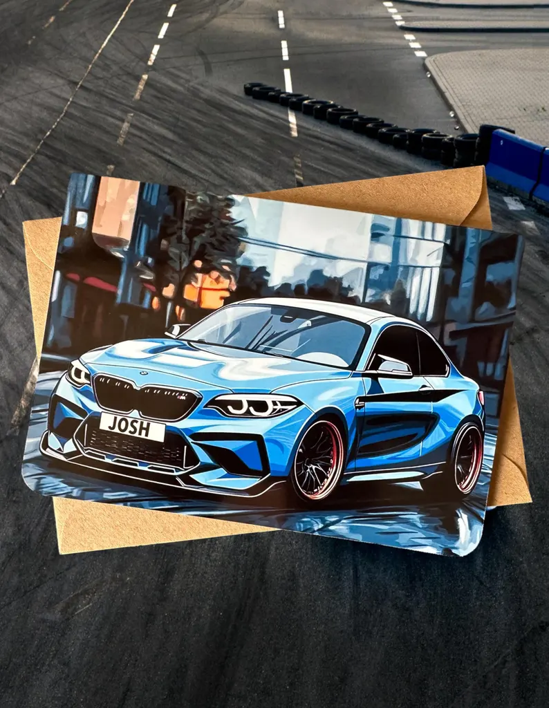 Personalised BMW M2 Birthday Card - Image 2