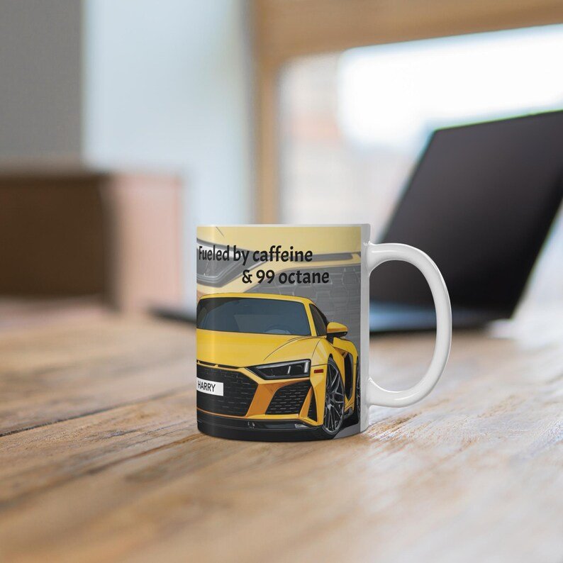 Personalised Coffee Mug – Rally Car Design - Image 4