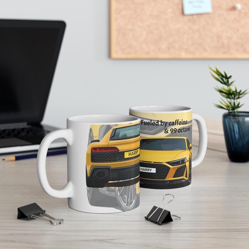 Personalised Coffee Mug – Rally Car Design
