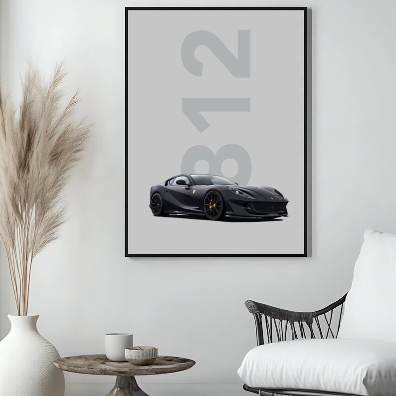 Bedroom Wall Art Supercar Poster - Image 3